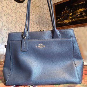 Dark Navy Coach Bag